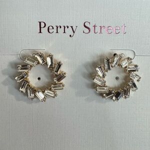 Gold & Crystal Hoop Earrings. Perry street: Sarah Hoop